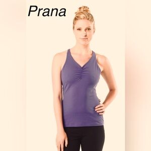 prAna Women's XS Sabin Chakara Buttery Soft Performance Top Built in Shelf Bra